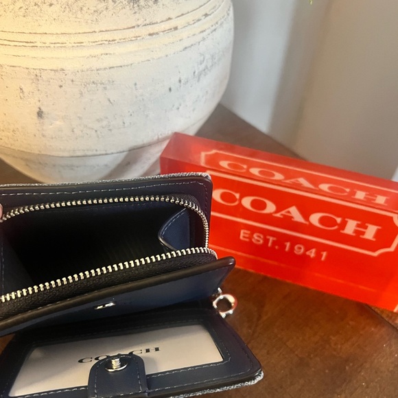 Coach Denim Snap Wallet (NWT) - Picture 5 of 10